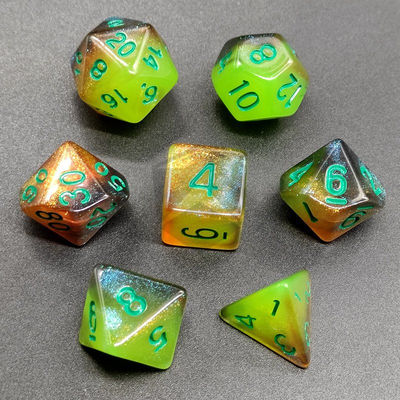 Polyhedral Dice Dungeons And Dragons Acrylic Dice Set 16mm Custom Dnd Polyhedral Acrylic Dices