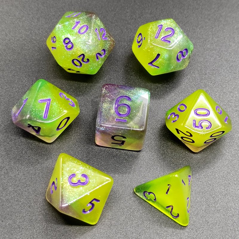 Polyhedral Dice Dungeons And Dragons Acrylic Dice Set 16mm Custom Dnd Polyhedral Acrylic Dices