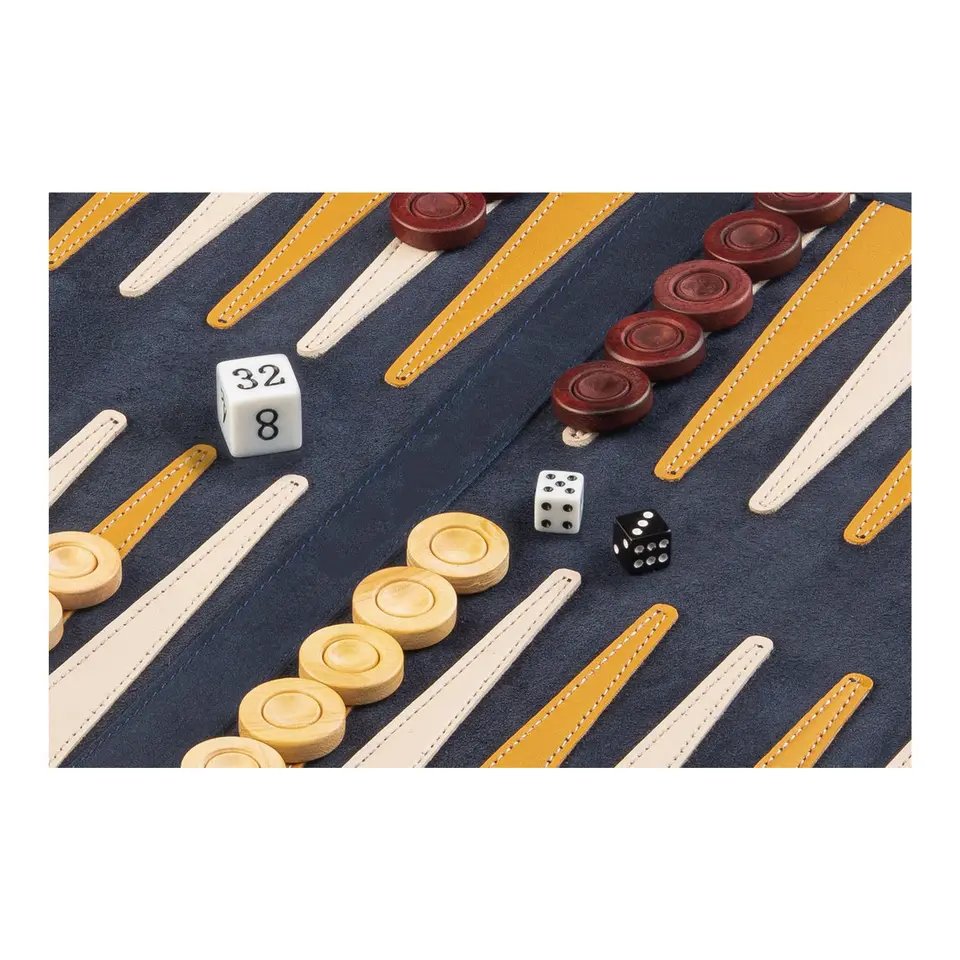 Factory Custom Backgammon Leather Wood Acrylic Table Board Game Chess Dice Piece Set Travel Roll Up Backgammon Luxury Backgammon
