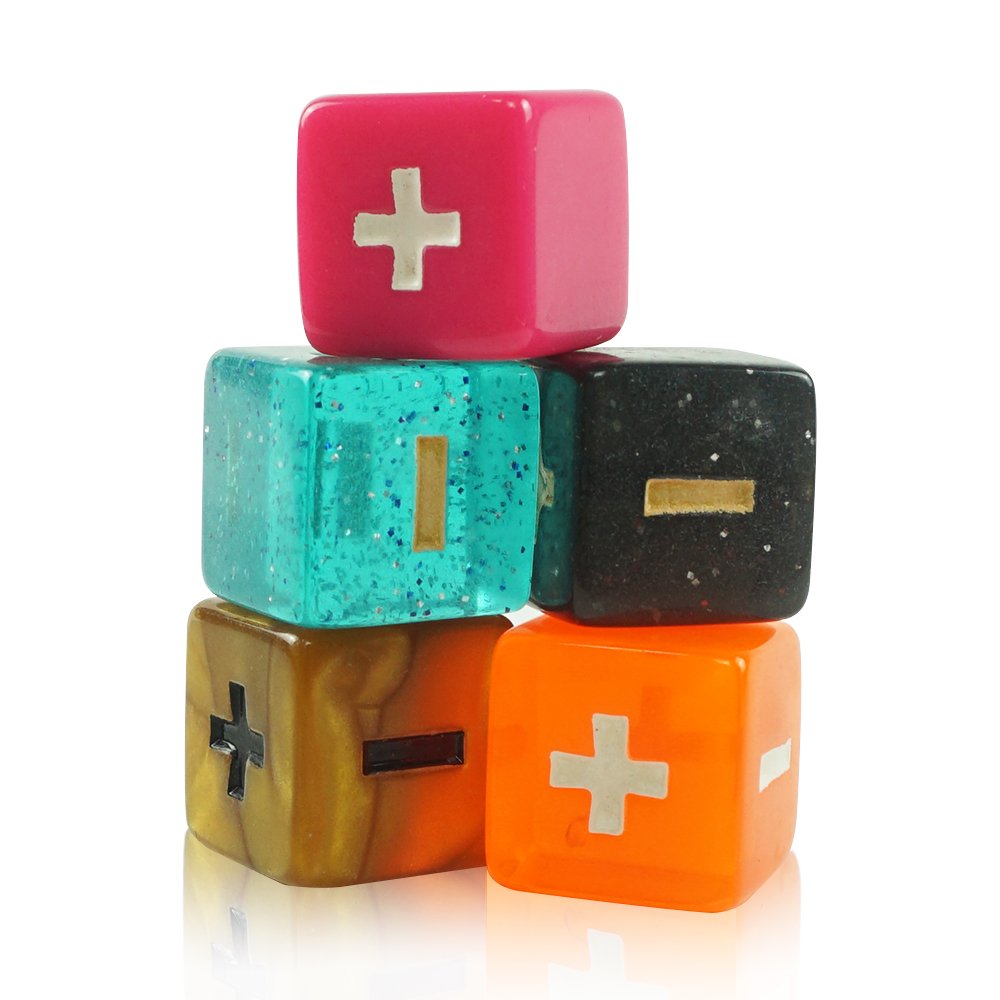 Customized 16mm Square Colored Acrylic Dice Wholesale Engraved Symbols Game Dice Set