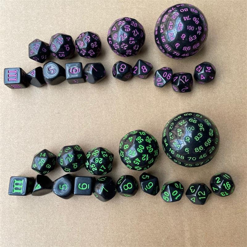15 Piece Of 3 To 100 Sides New Dice Set Gift Collection Dice Udixi Dnd D3-D100 Sides Dice Set