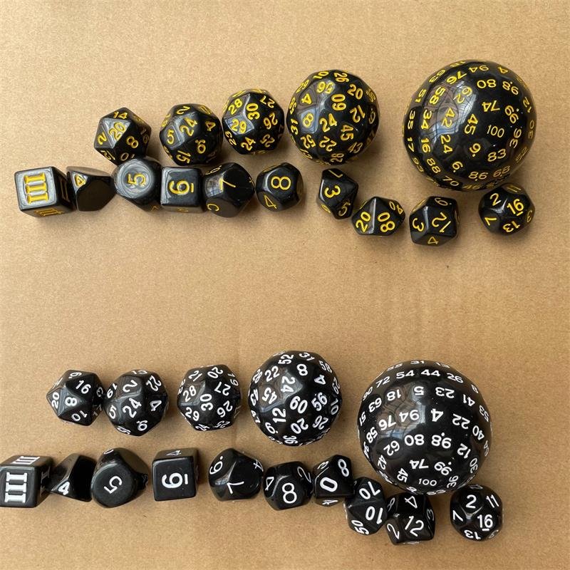 15 Piece Of 3 To 100 Sides New Dice Set Gift Collection Dice Udixi Dnd D3-D100 Sides Dice Set