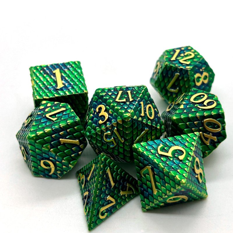 Metal Dice Polyhedron 7PCS Popular Dice Sets Use for DND Games