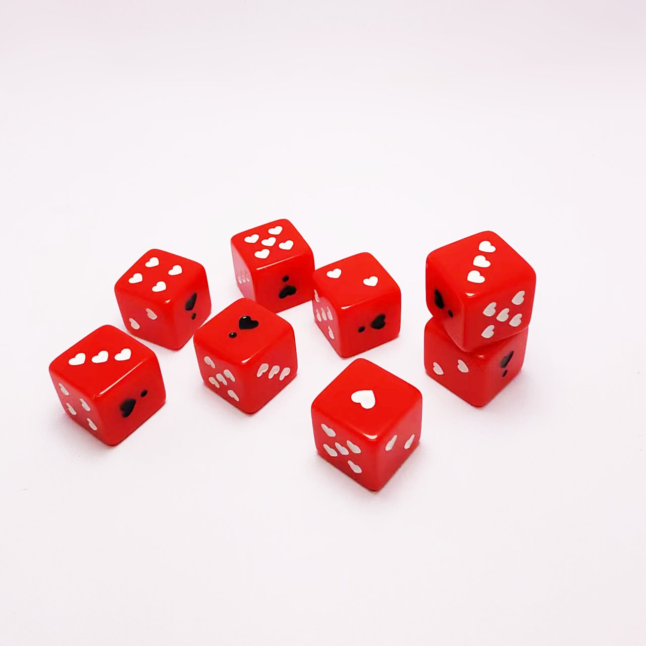 Wholesale Custom Logo Luxury Table Games D6 Point Dice Acrylic Resin Adult Sexy 16mm Dice