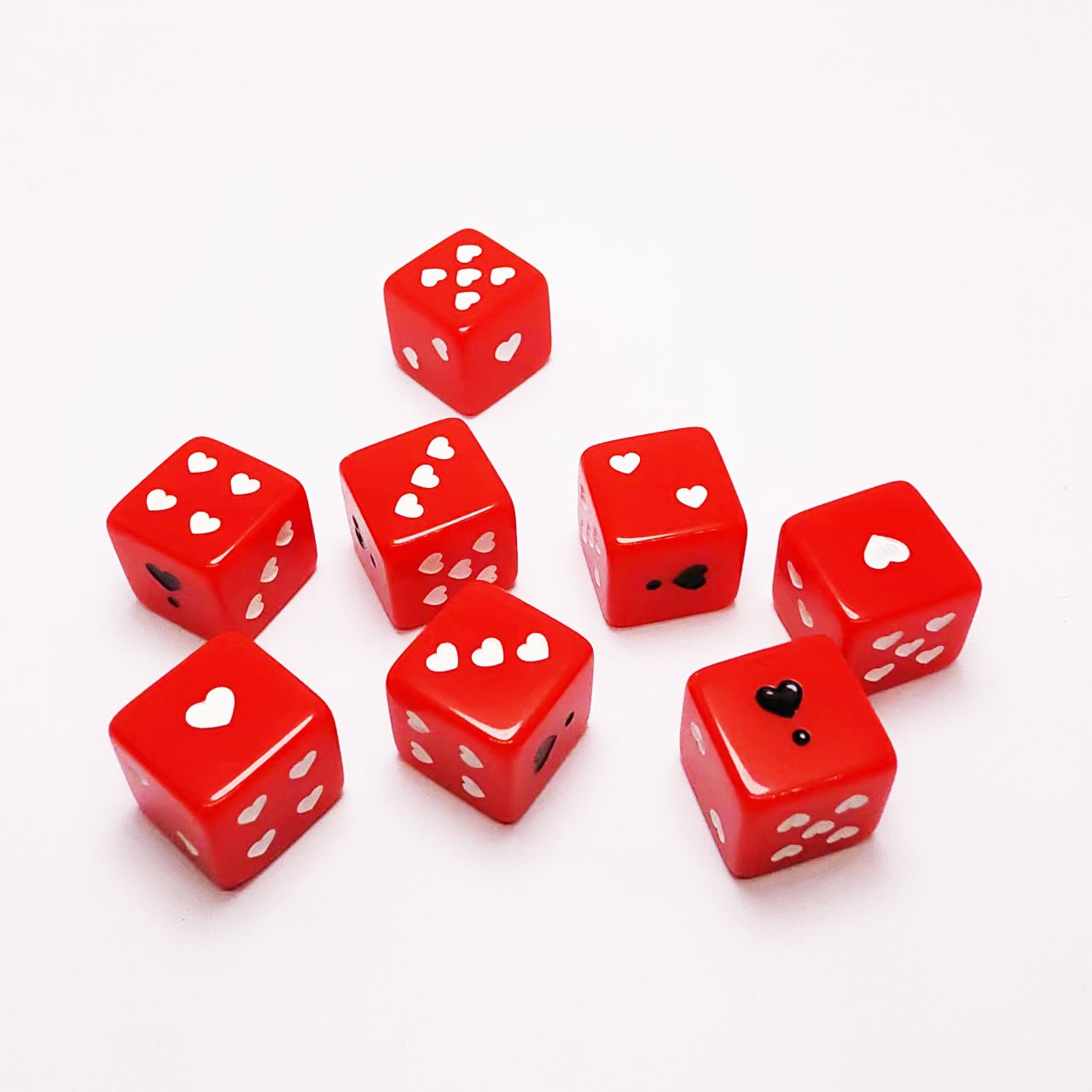 Wholesale Custom Logo Luxury Table Games D6 Point Dice Acrylic Resin Adult Sexy 16mm Dice