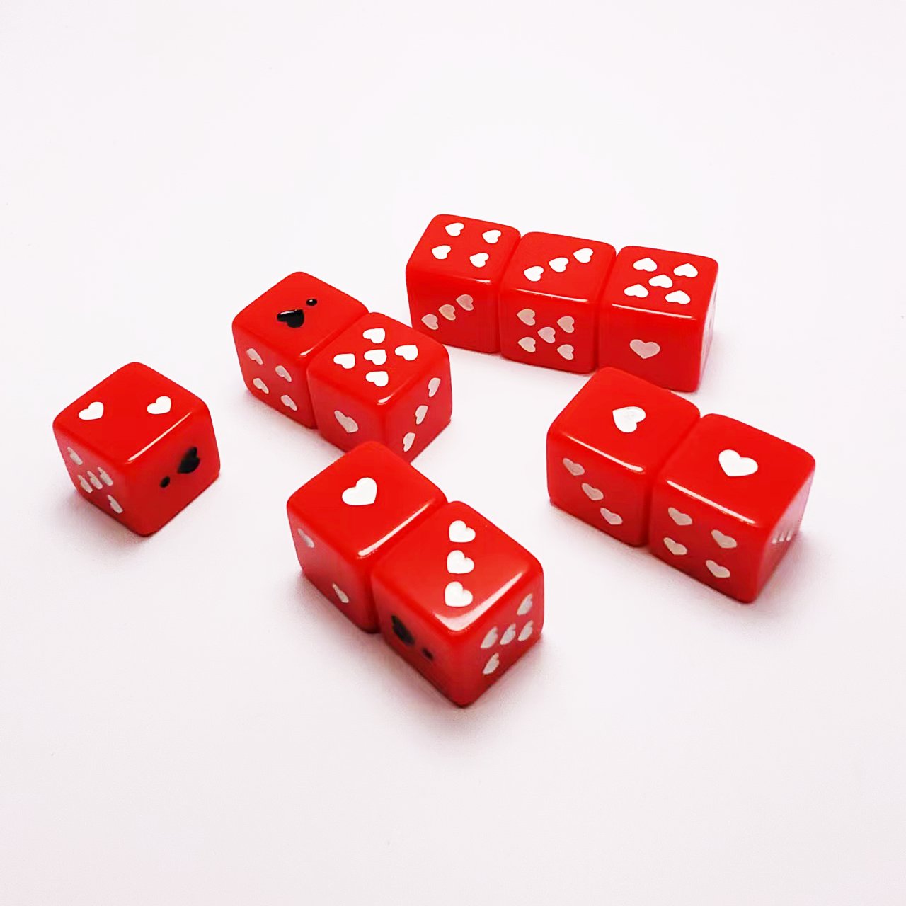 Wholesale Custom Logo Luxury Table Games D6 Point Dice Acrylic Resin Adult Sexy 16mm Dice
