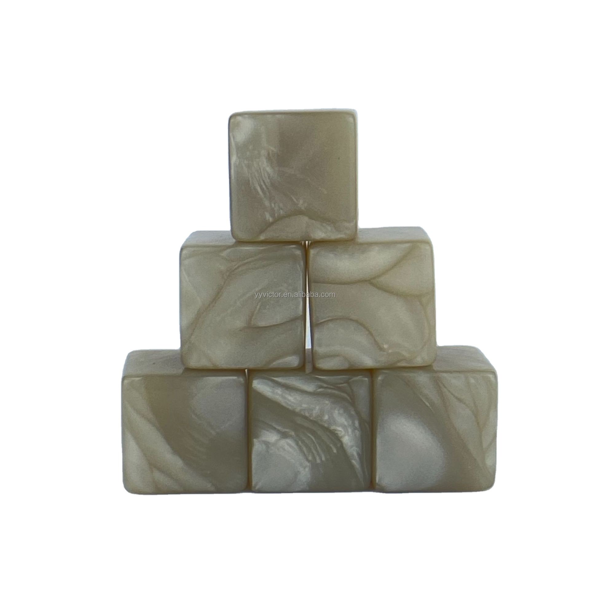 16mm 6 sided DIY jade colors plastic acrylic blank cubes dice blank for painting square corner pearl color for one piece price