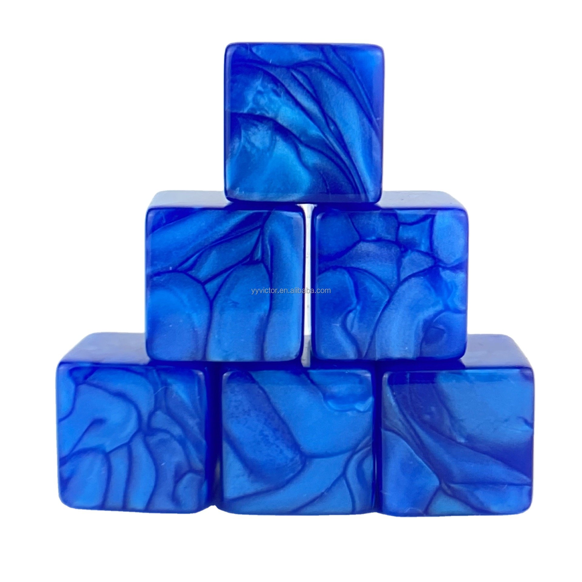 16mm 6 sided DIY jade colors plastic acrylic blank cubes dice blank for painting square corner pearl color for one piece price