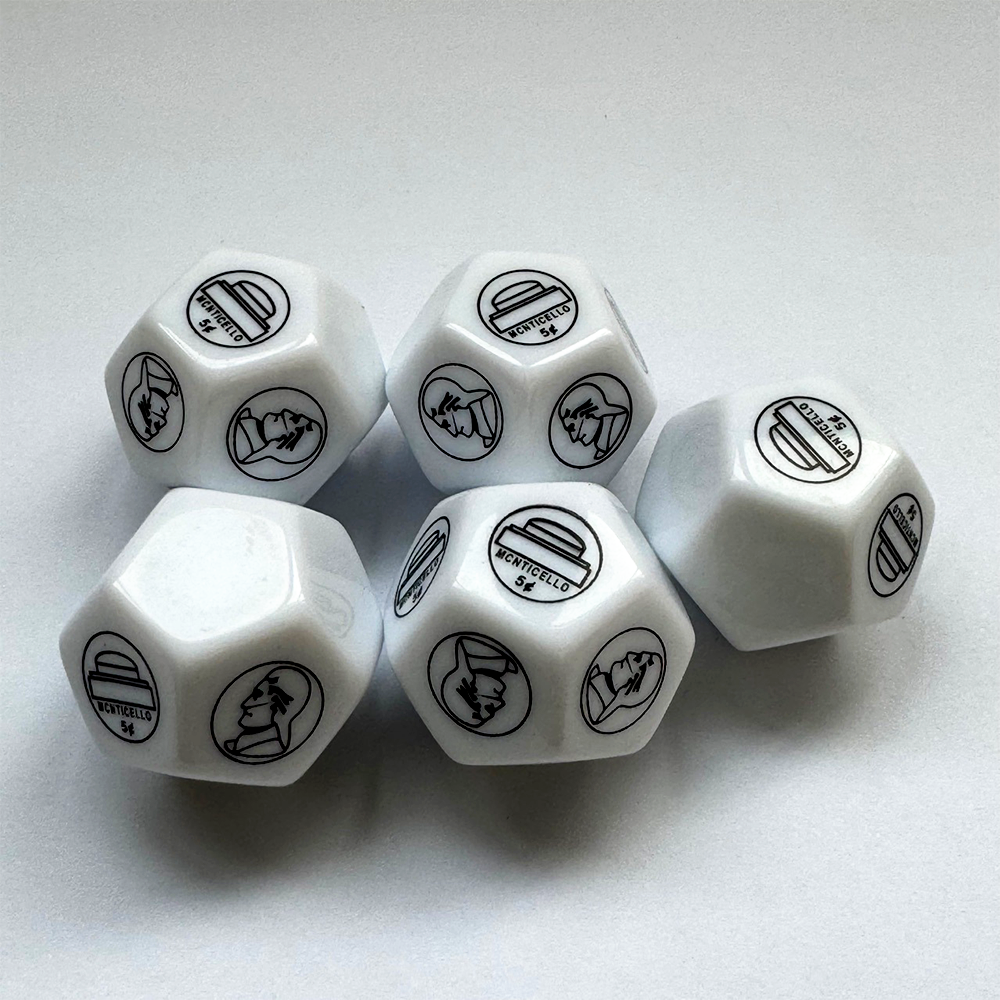 Acrylic D12 Resin Dice Polyhedral Pattern Board Game Printing Engraving Personalized Custom Dice