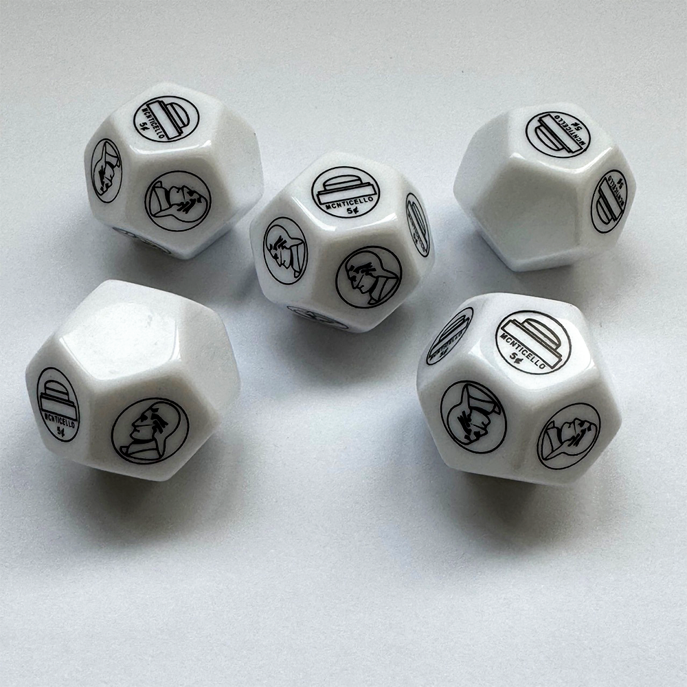 Acrylic D12 Resin Dice Polyhedral Pattern Board Game Printing Engraving Personalized Custom Dice