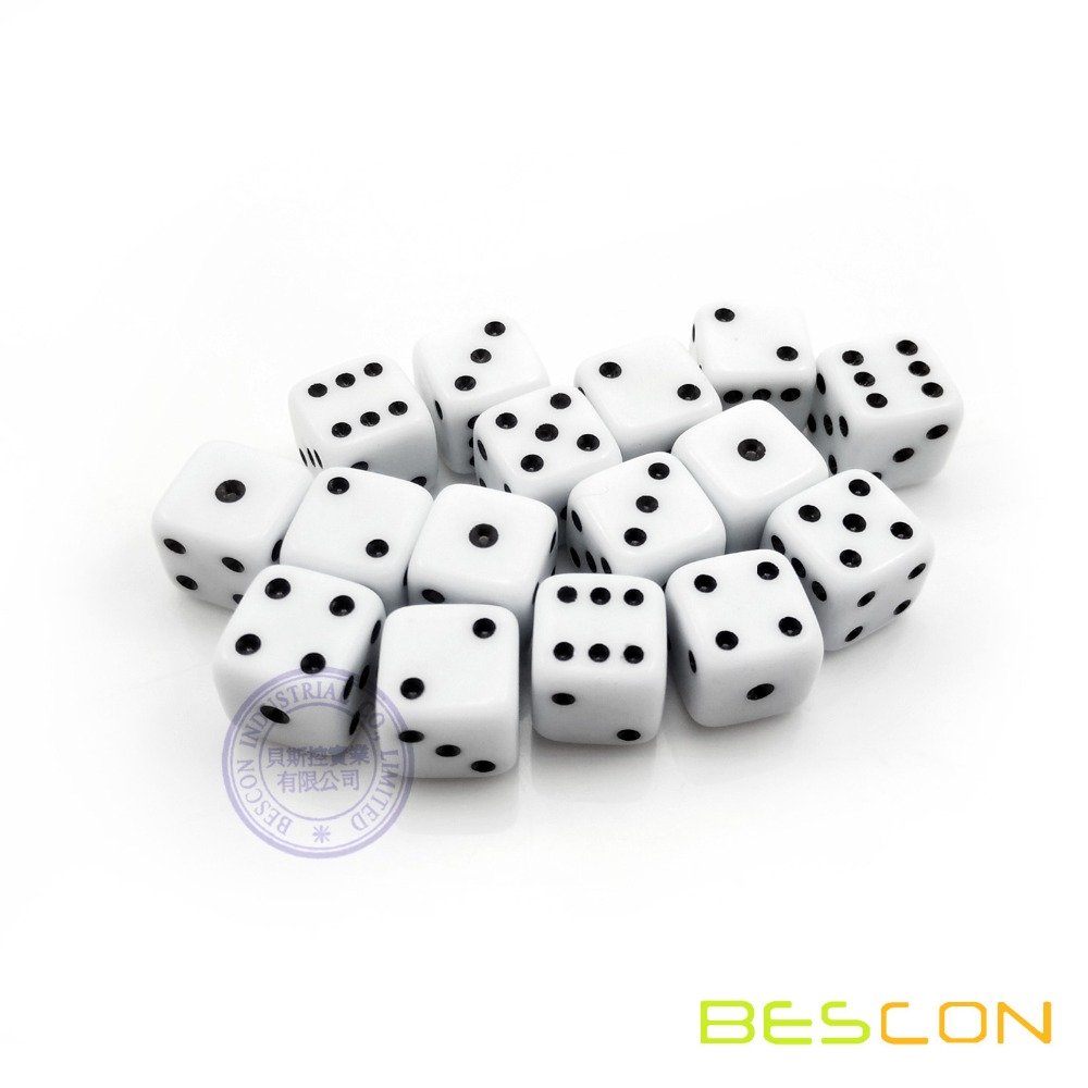 High Quality Wholesale Small Size Six Sided Acrylic Dice of 10MM