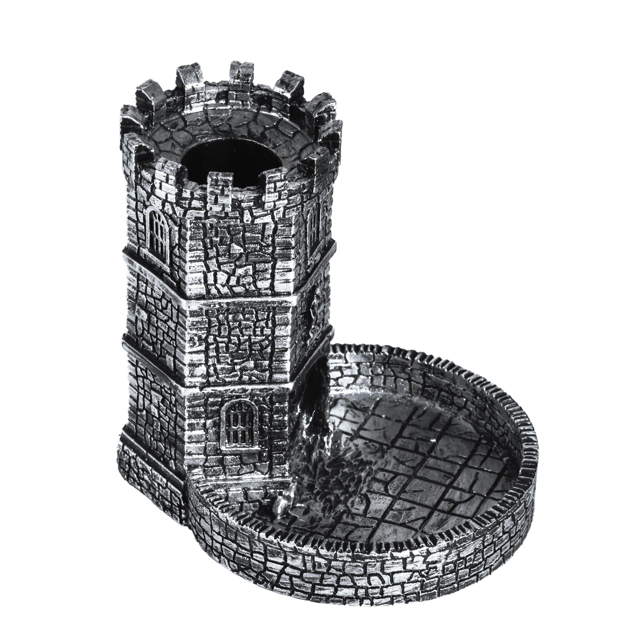 Udixi Dice Tower Dungeons and Dragons d&d RPG Resin Dice Tower Retro wall dnd dice rolling tower