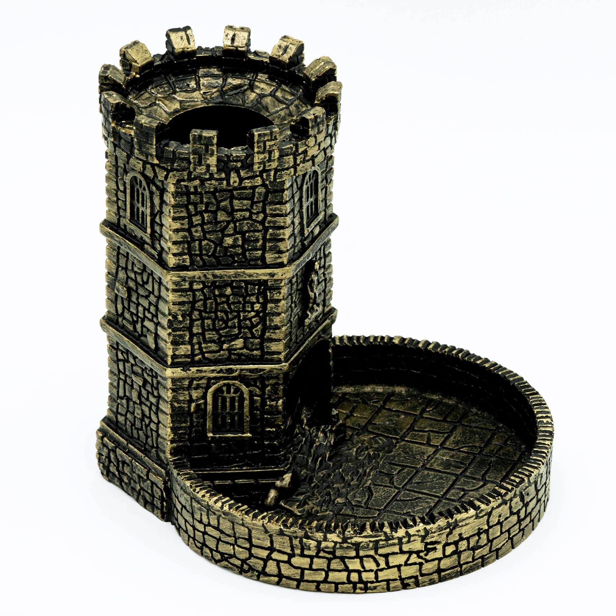 Udixi Dice Tower Dungeons and Dragons d&d RPG Resin Dice Tower Retro wall dnd dice rolling tower