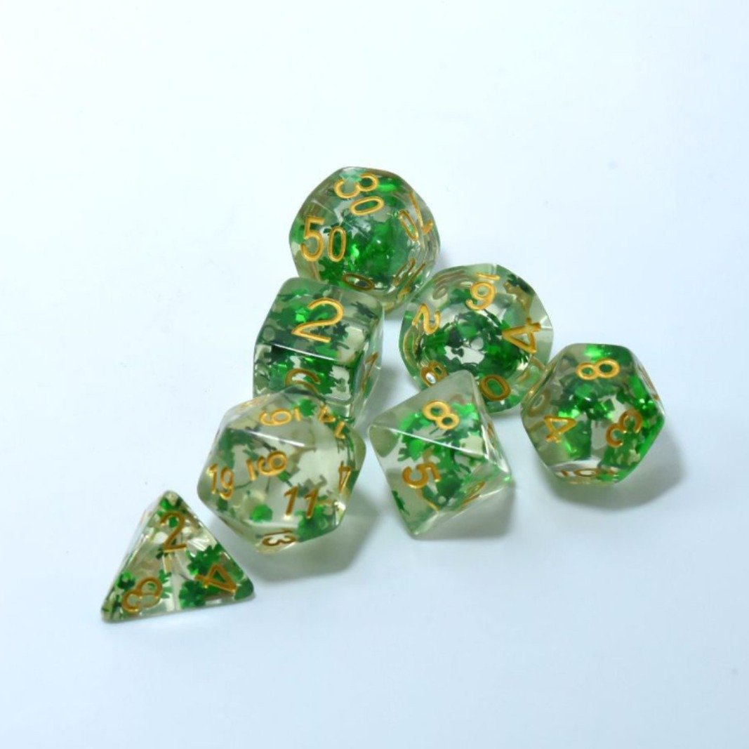 7pcs/set Multi-sided Clear Dice Set Game Dice Accessories Polyhedral Dice For Board Card Game Tarot Supplies