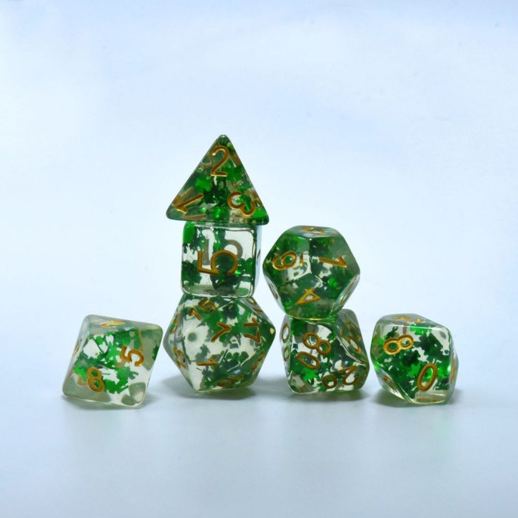 7pcs/set Multi-sided Clear Dice Set Game Dice Accessories Polyhedral Dice For Board Card Game Tarot Supplies