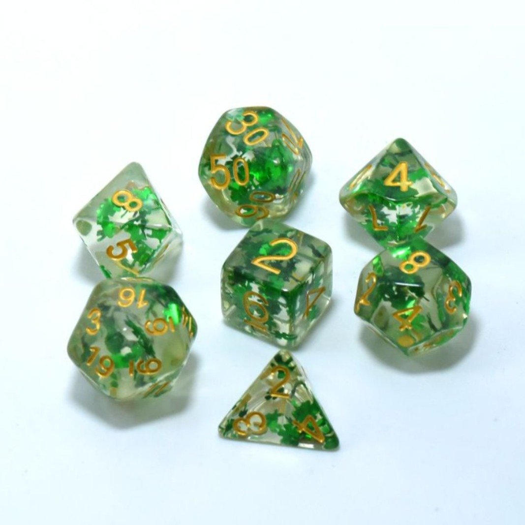 7pcs/set Multi-sided Clear Dice Set Game Dice Accessories Polyhedral Dice For Board Card Game Tarot Supplies