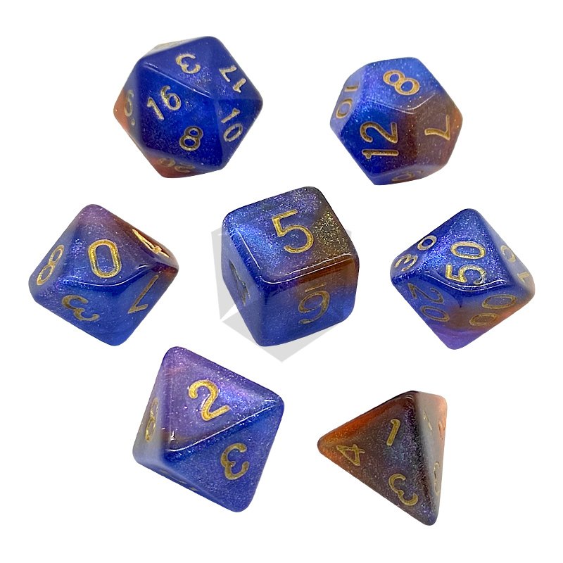 Customized Acrylic Dnd Rpg Colorful Dice Set Polyhedral Dungeons And Dragons Dice