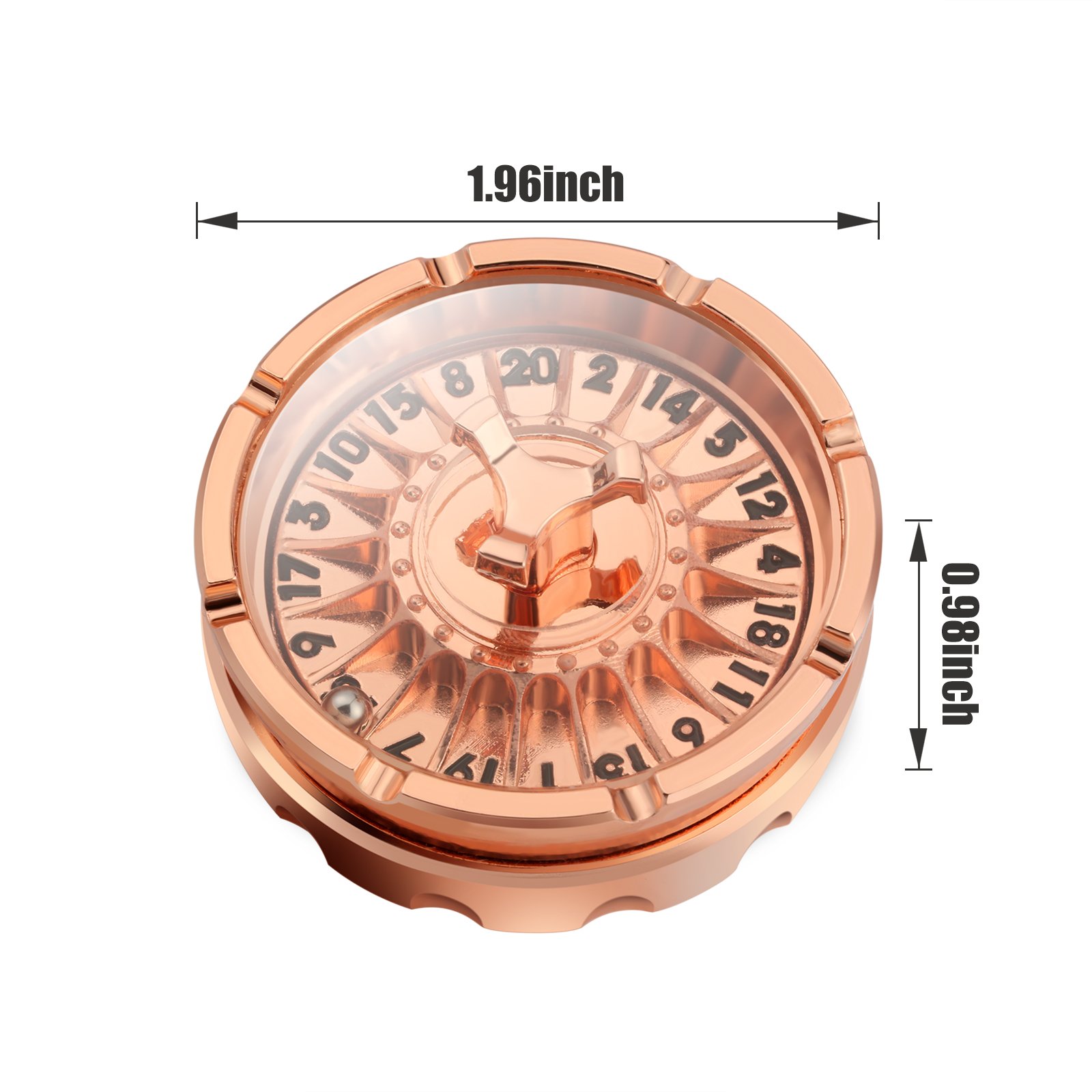 Roulette Dice DND Spinner D20 Small Flying Dragon Wheel D20 Metal Retro Roulette Dice for RPG Table Top Games