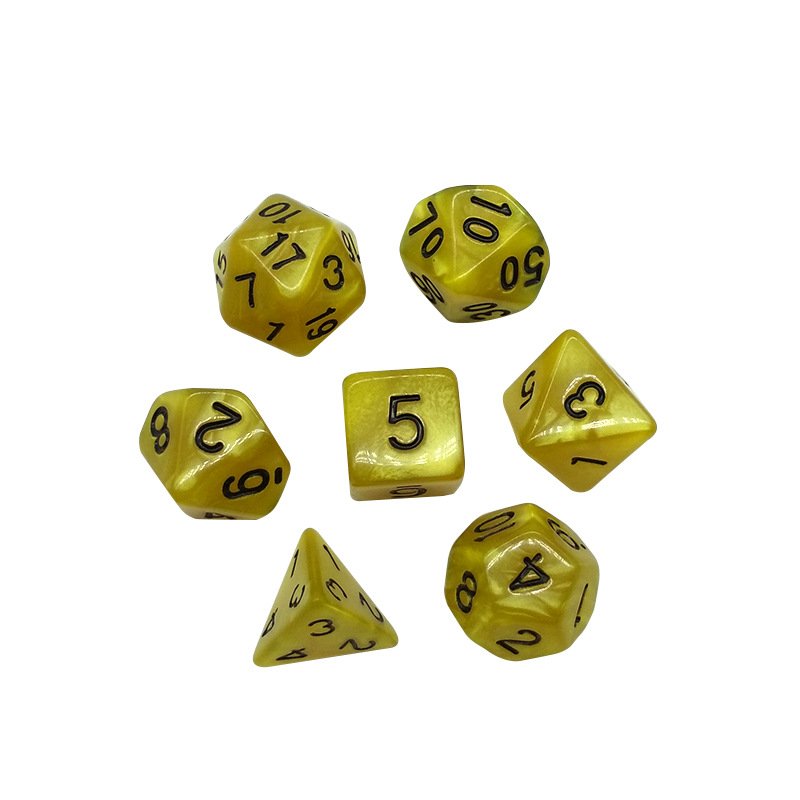 Dice Dnd Marble Acrylic Plastic Blue Dungeon and dragon polyhedral dice set acrylic dice set for dnd rpg mtg