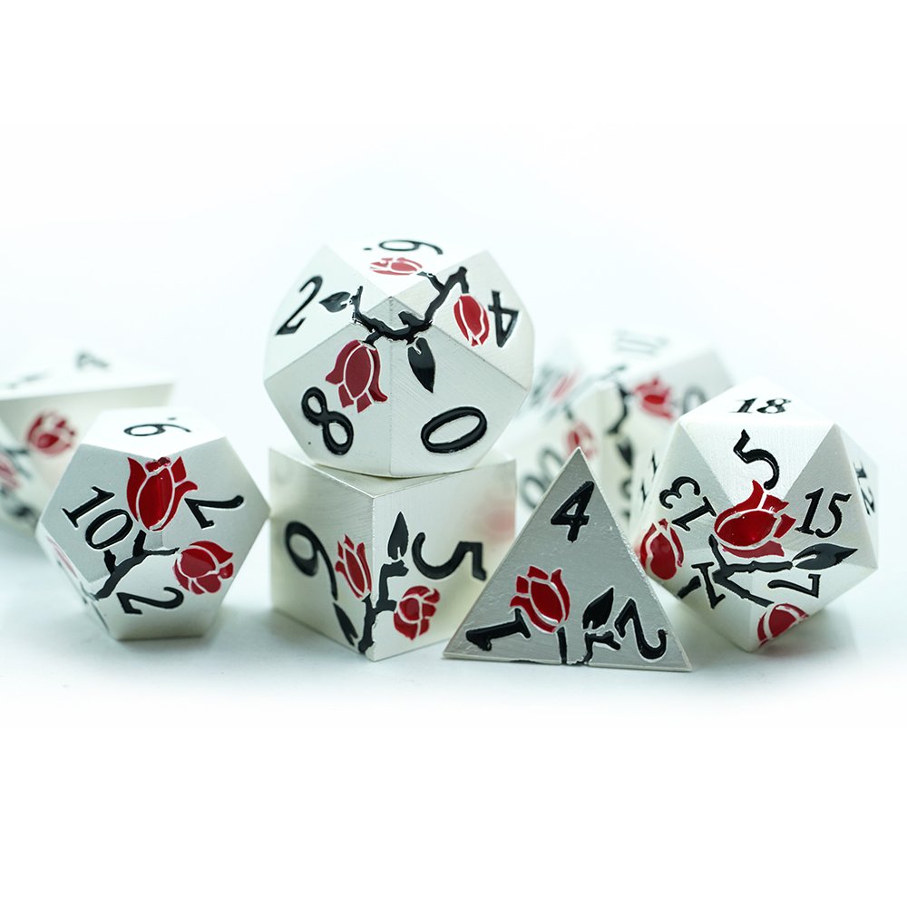 Board Game Accessories Polyhedral D4 D6 D8 D10 D12 D20 Zinc Alloy Brass Square Metal Dice Custom