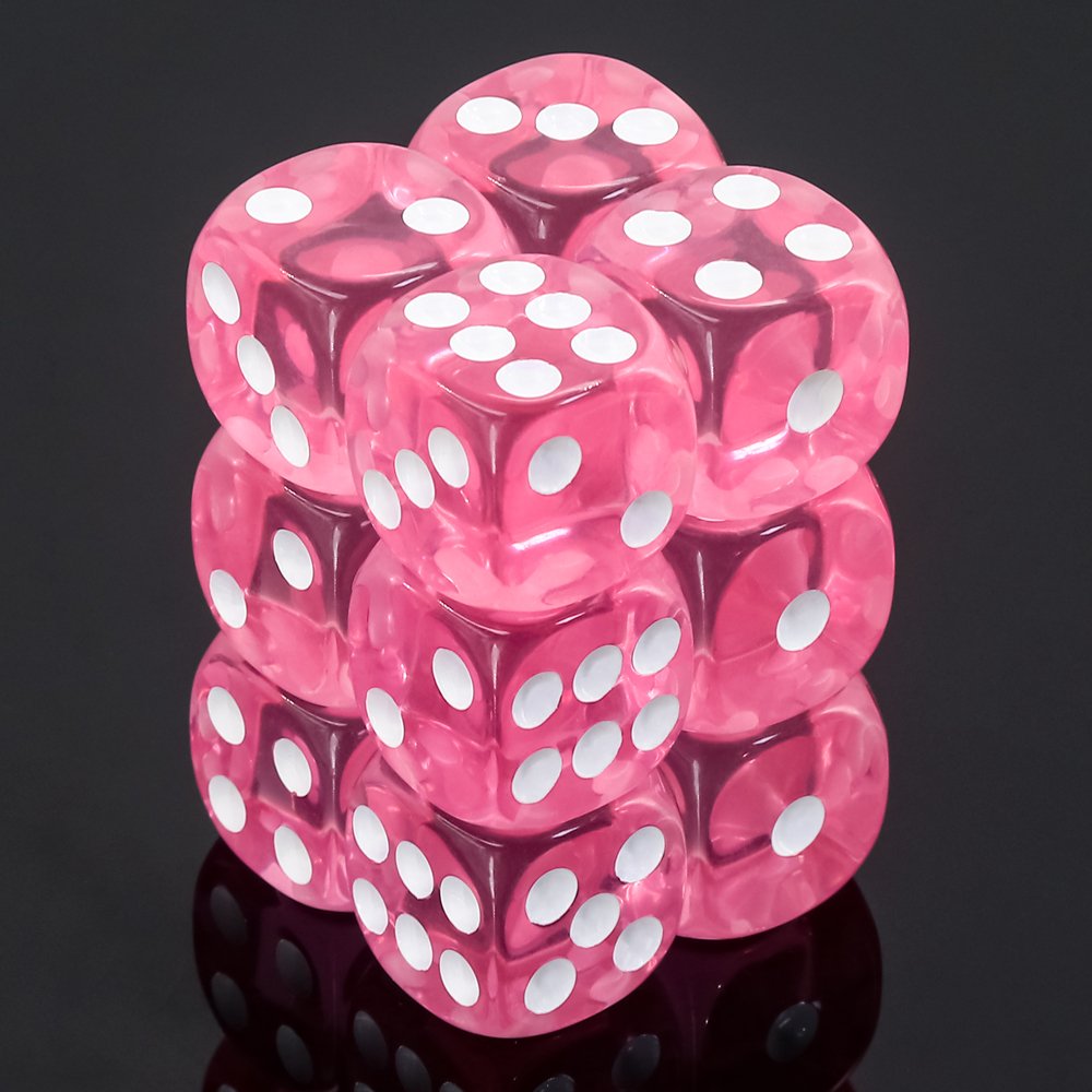 Wholesale Two-Color 16mm Acrylic Point Dice for Multi-Color Entertainment for Game Bars