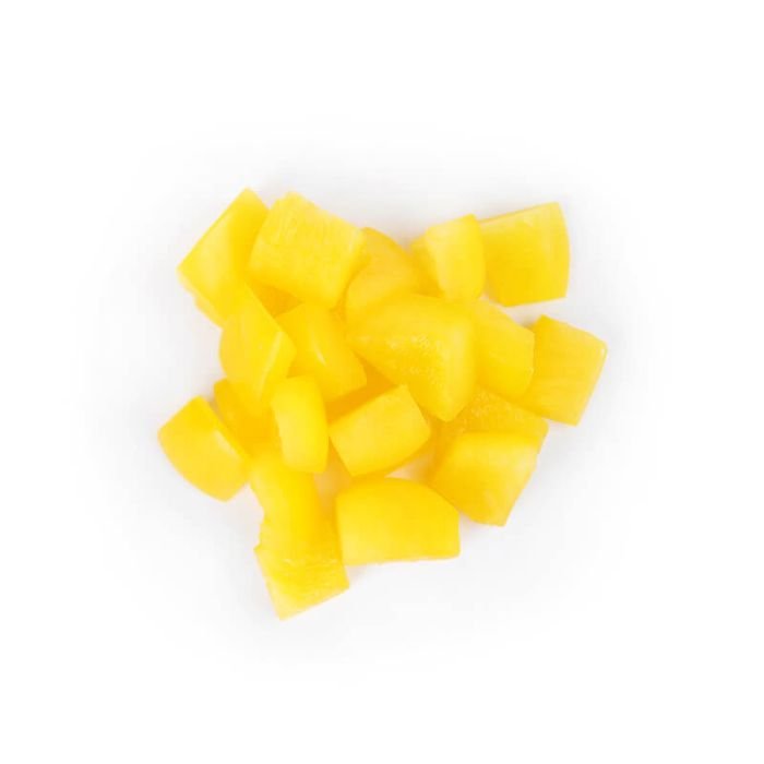 IQF Premium Quality Frozen Yellow Pepper Dice Blanched Cube-Shaped Vegetables