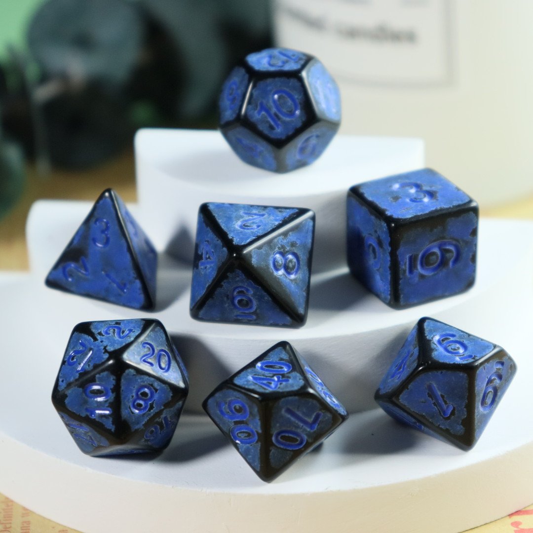 Plastic dice sets retro colors Acrylic RPG bulk dice 7pcs per set dice gaming polyhedral 20 sided faces DND