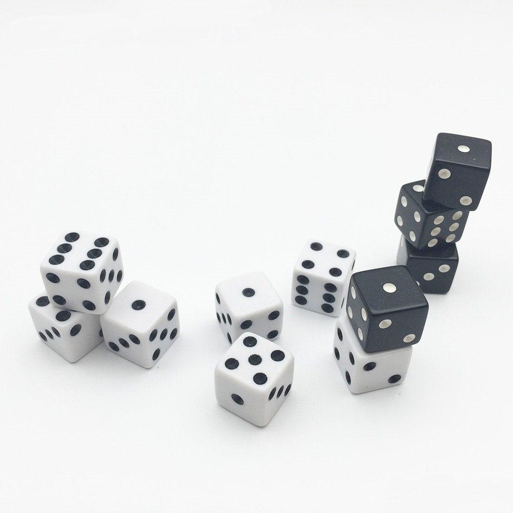 Custom Private Label Role-Play Coated Plastic Model Drinking D6 Board Game 6 Sides 16mm Dice