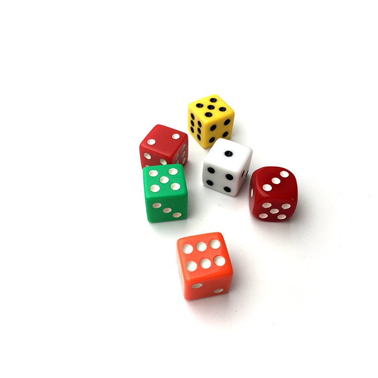 Custom Private Label Role-Play Coated Plastic Model Drinking D6 Board Game 6 Sides 16mm Dice