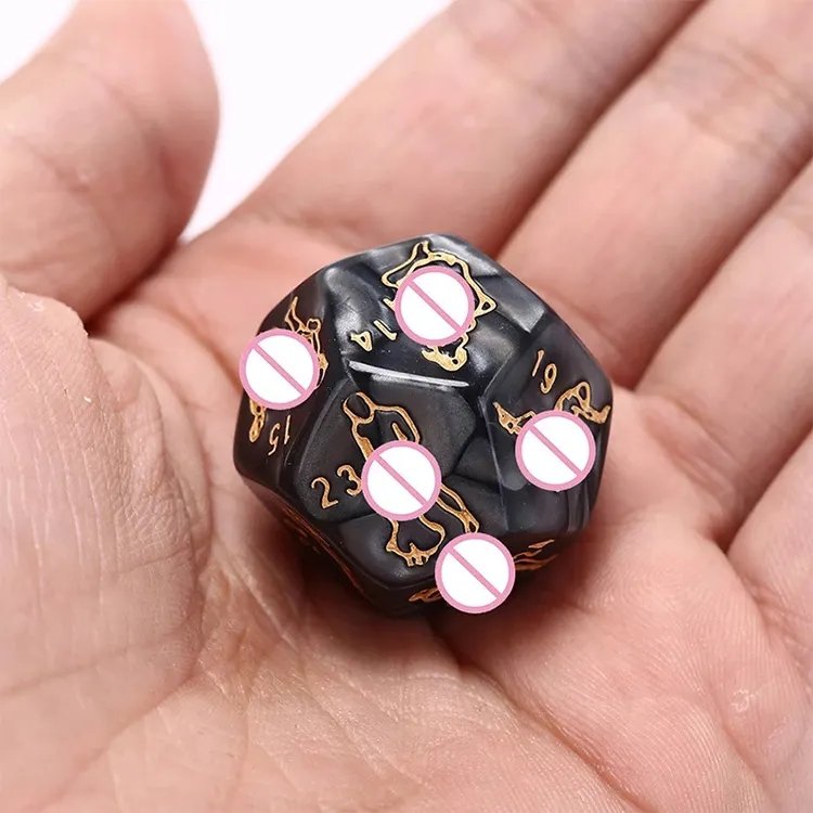 Custom Multicolor Naughty Sex Couple Dice Glow in the Dark Sex Party Dices Sex Toys & Romantic Games Tool Making Dicefor Adults