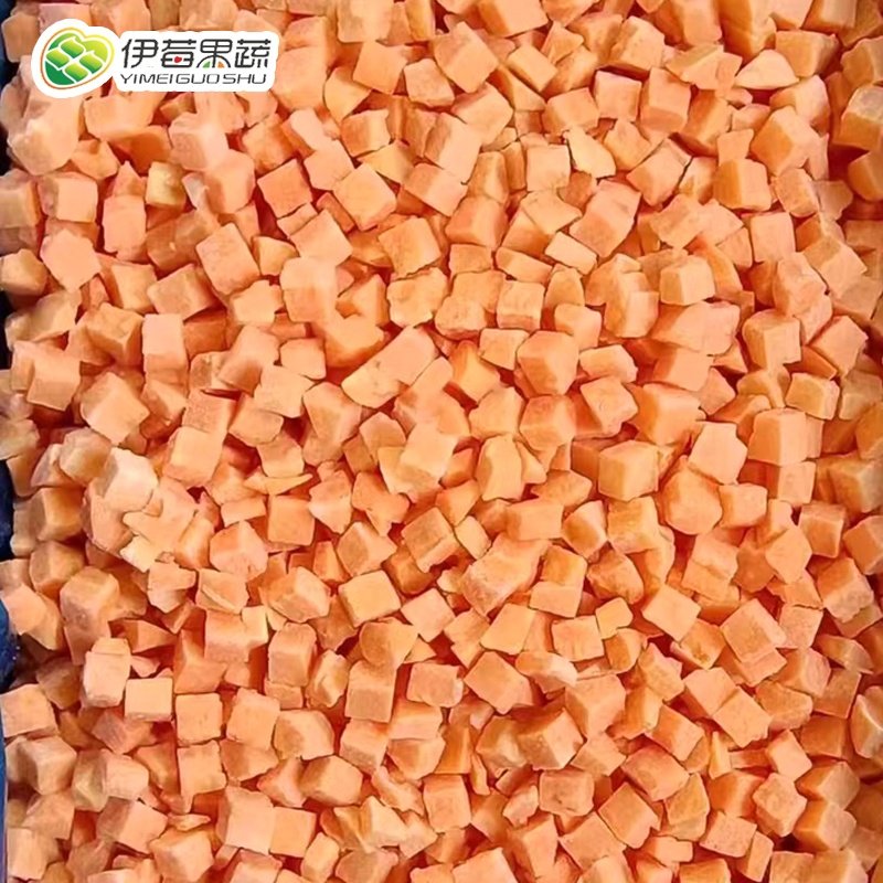 Carrot granule factory wholesale restaurant hotel frozen dehydrated carrot granule carrot block