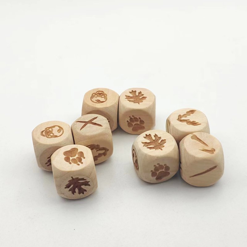 manufacturer custom high quality wooden round edge personalized dice family board games polyhedral d6 dice set