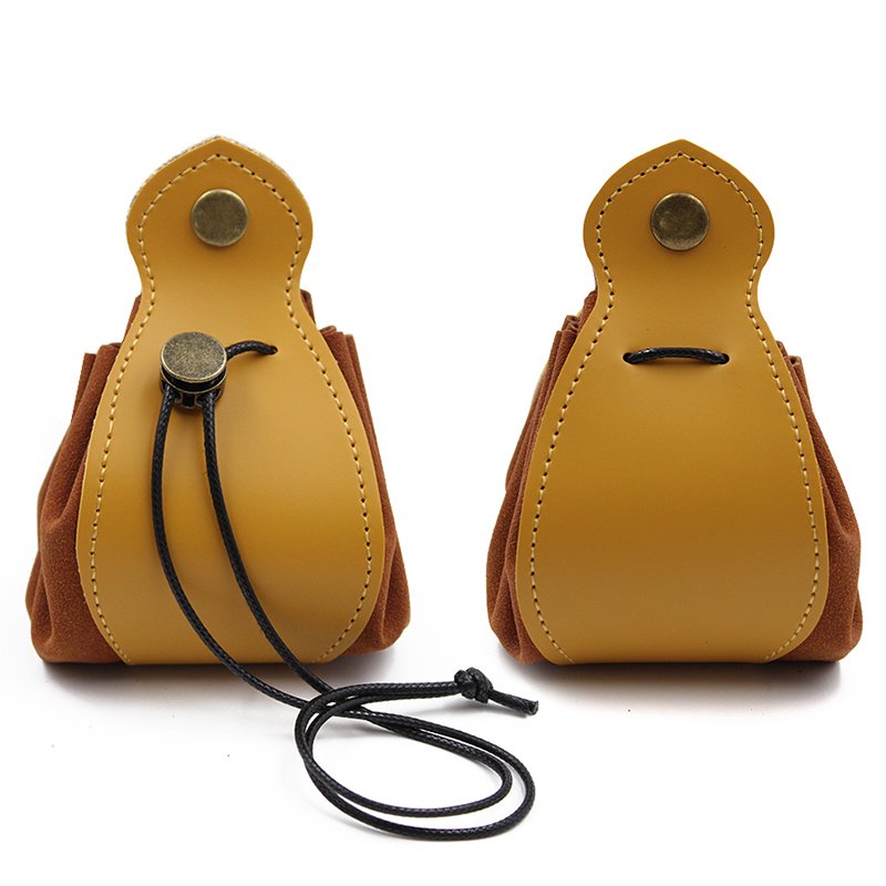 Custom Stocked Leather Dice Bag Wholesale Fashion Dice Bag Portable Durable Dice Pouch for Man