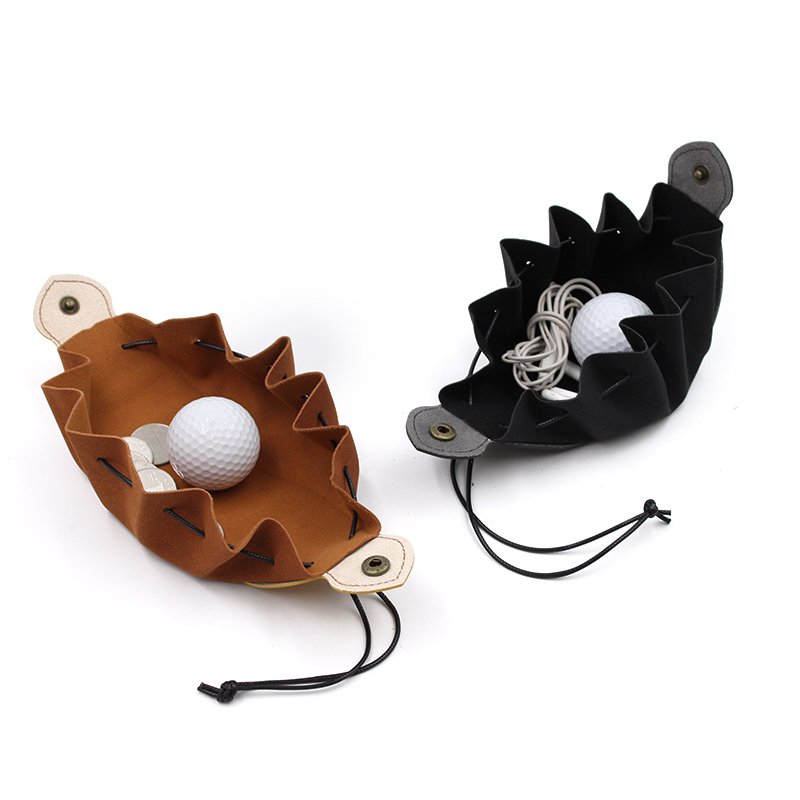 Custom Stocked Leather Dice Bag Wholesale Fashion Dice Bag Portable Durable Dice Pouch for Man