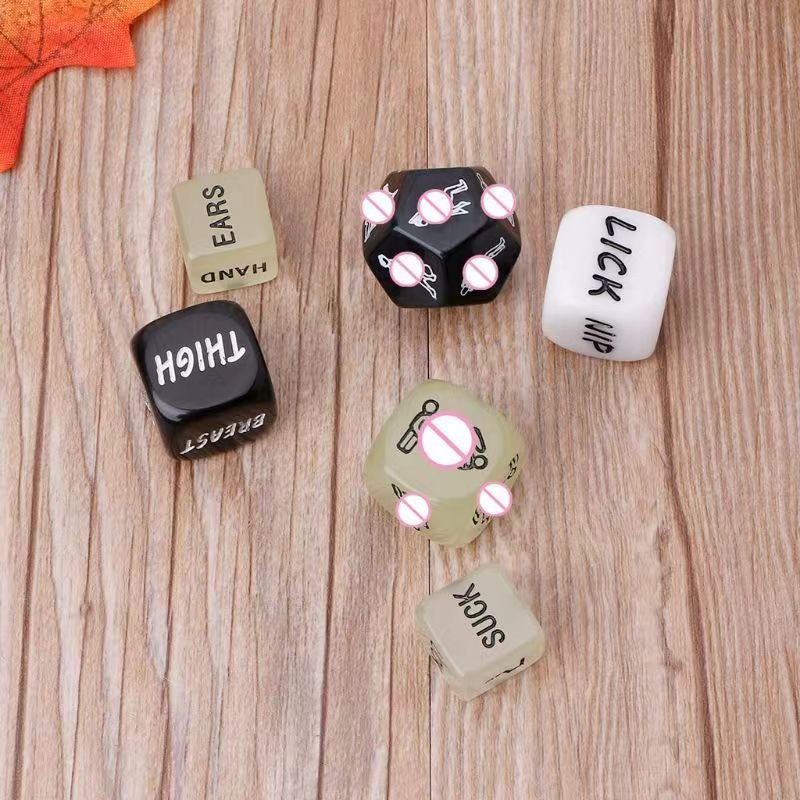6 PCS Set Love Dice Glow Funny Sex Dice Adult Toys Couple Lovers Games Dice Sex Game Adult