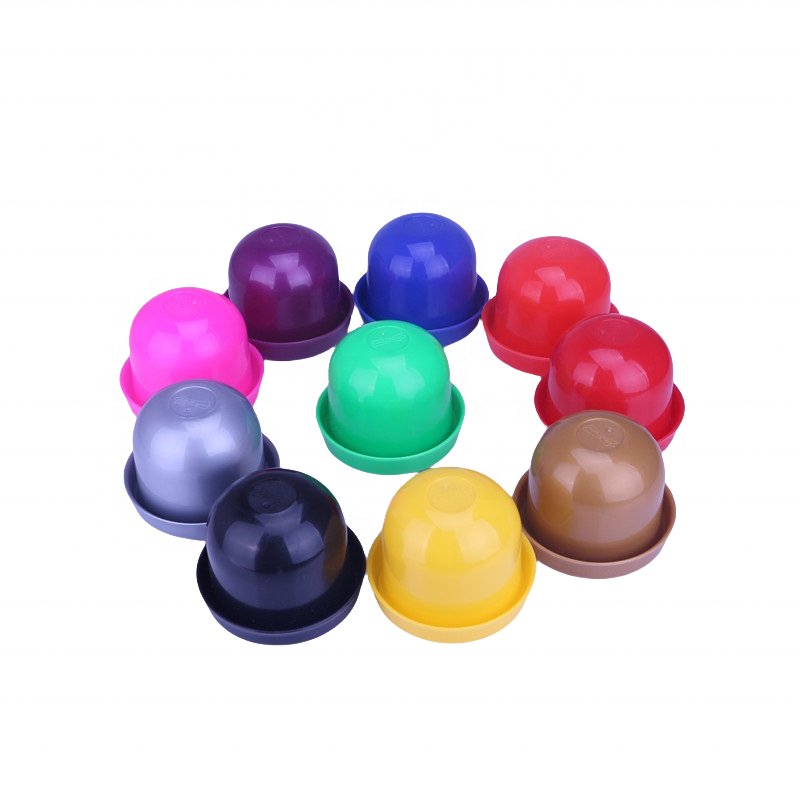 Multicolor dice cup with bottom tray plastic dice cup laser board game dice shaker cup