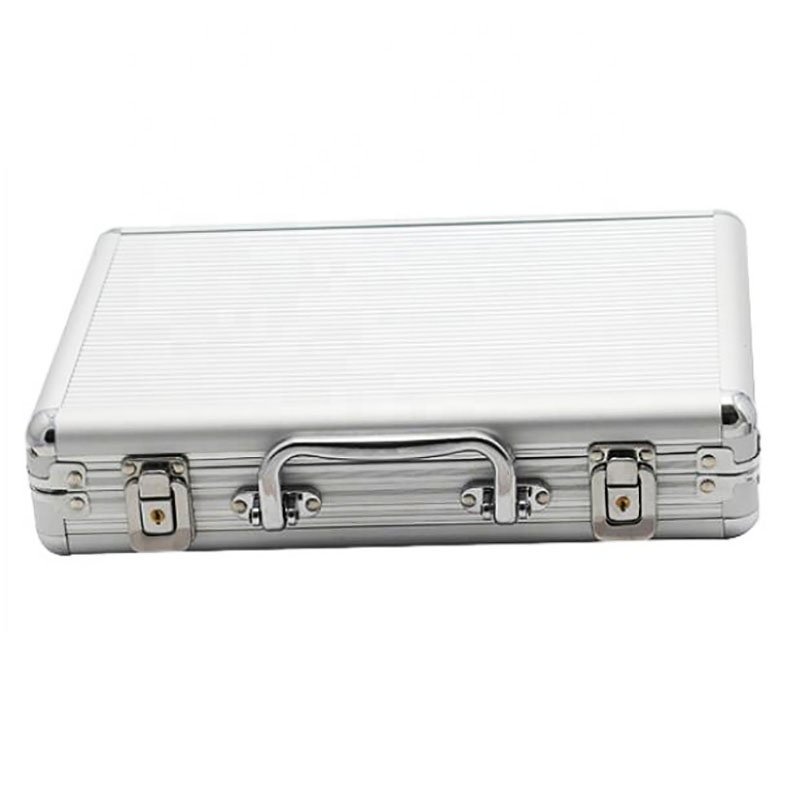 Custom Aluminum Casino Briefcase for 500 Poker Chips Playing Cards Dice