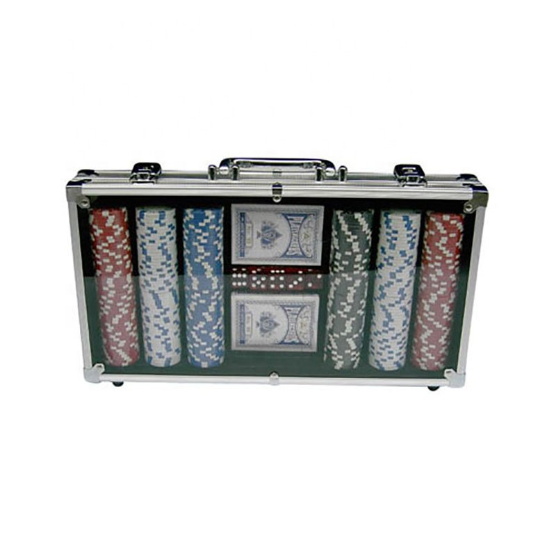 Custom Aluminum Casino Briefcase for 500 Poker Chips Playing Cards Dice