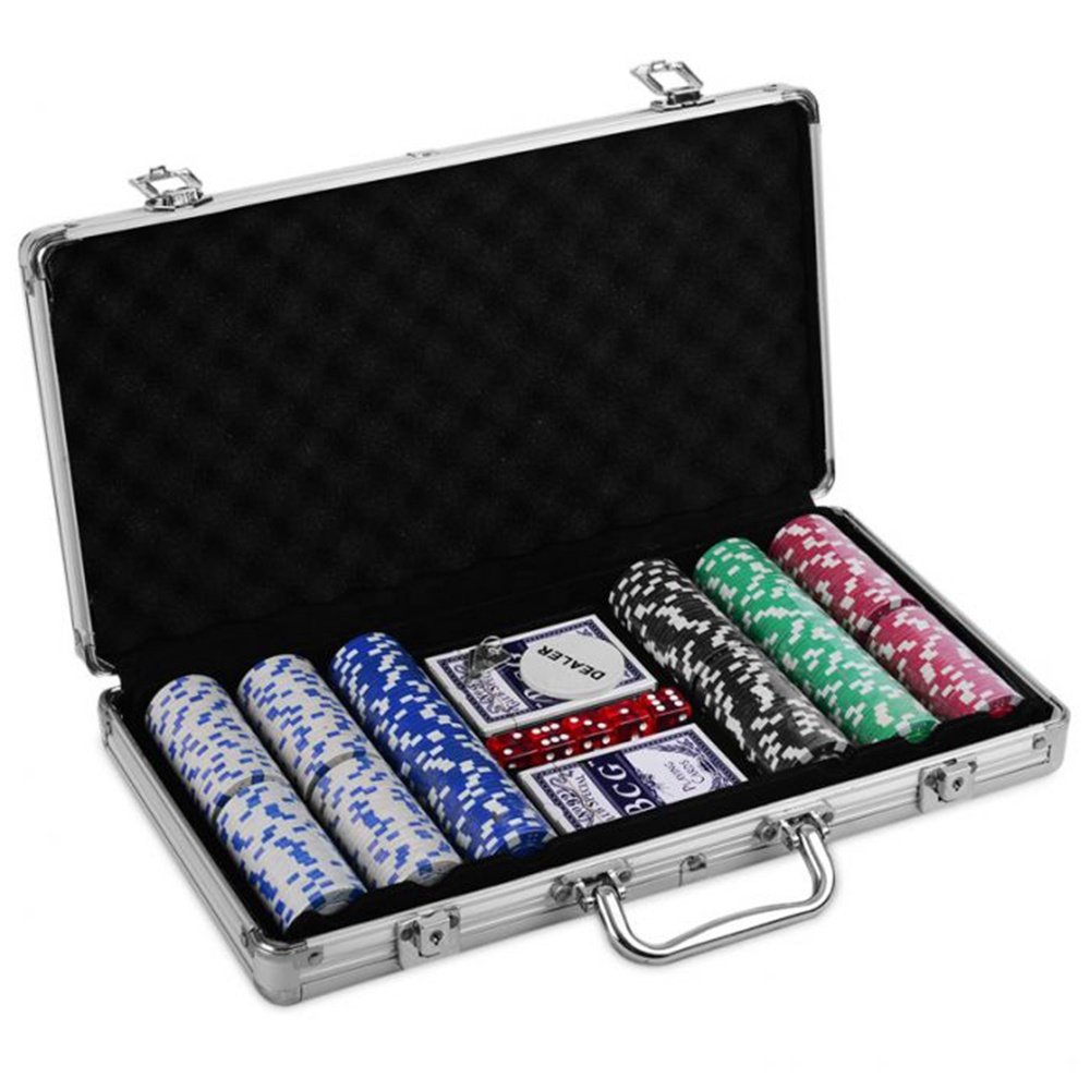 Custom Aluminum Casino Briefcase for 500 Poker Chips Playing Cards Dice