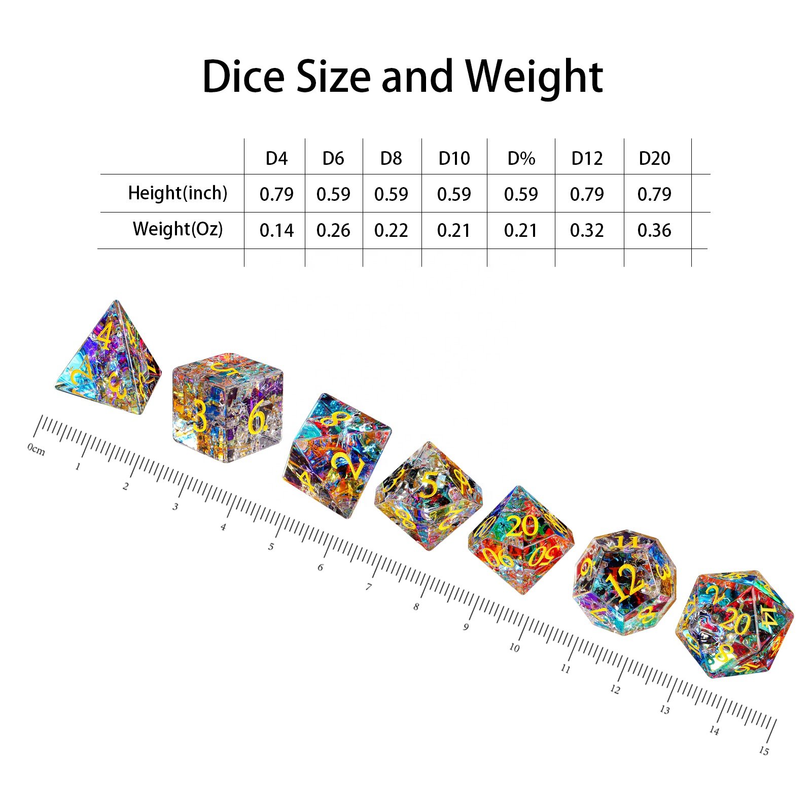 7 Pieces Sharps Edge Board Games Polyhedral Dice Set Role Playing Table Game DND Gift RPG Dice For Dicedragons And Dungeons Dice