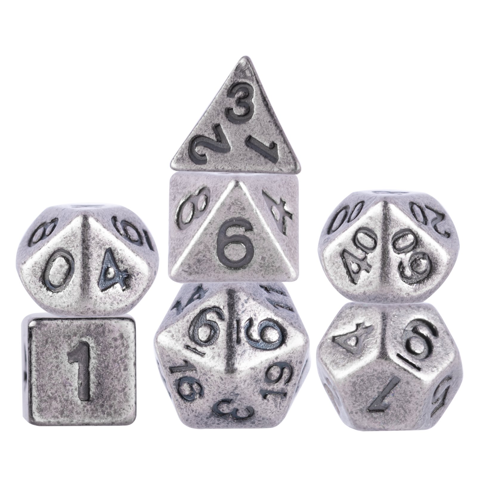 6mm mini dice DND Metal Dice Set D&D 7pcs Metal Polyhedral Dice Set For rpg DND Dungeons And Dragons Role Playing Games