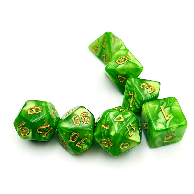 Polyhedral bulk dice wholesale acrylic16mm d d dice game