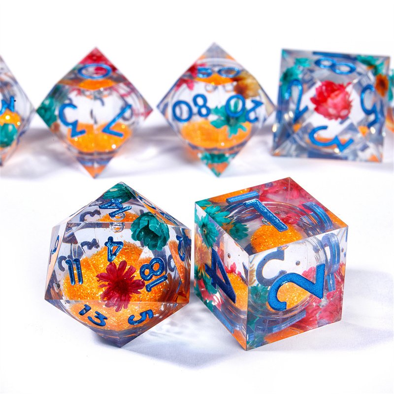 Dragon and Underground Game Dice New Luminous Liquid Core Dice