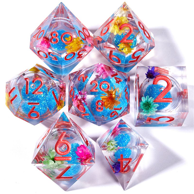 Dragon and Underground Game Dice New Luminous Liquid Core Dice