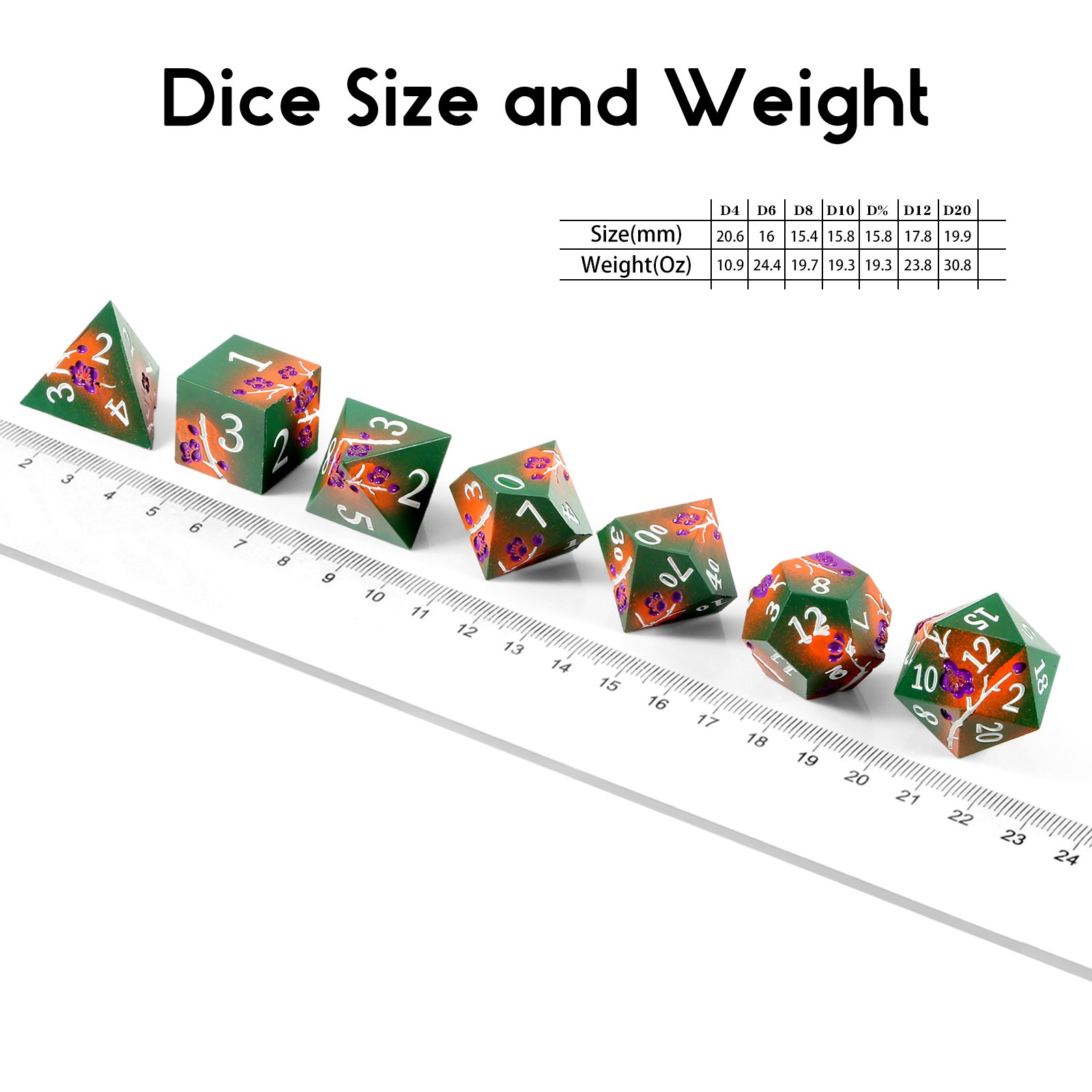 Custom Dnd Dice Metal Playing Dice Set Metal RPG Dice Manufacturers for Dungeons and Dragons Tabletop Game