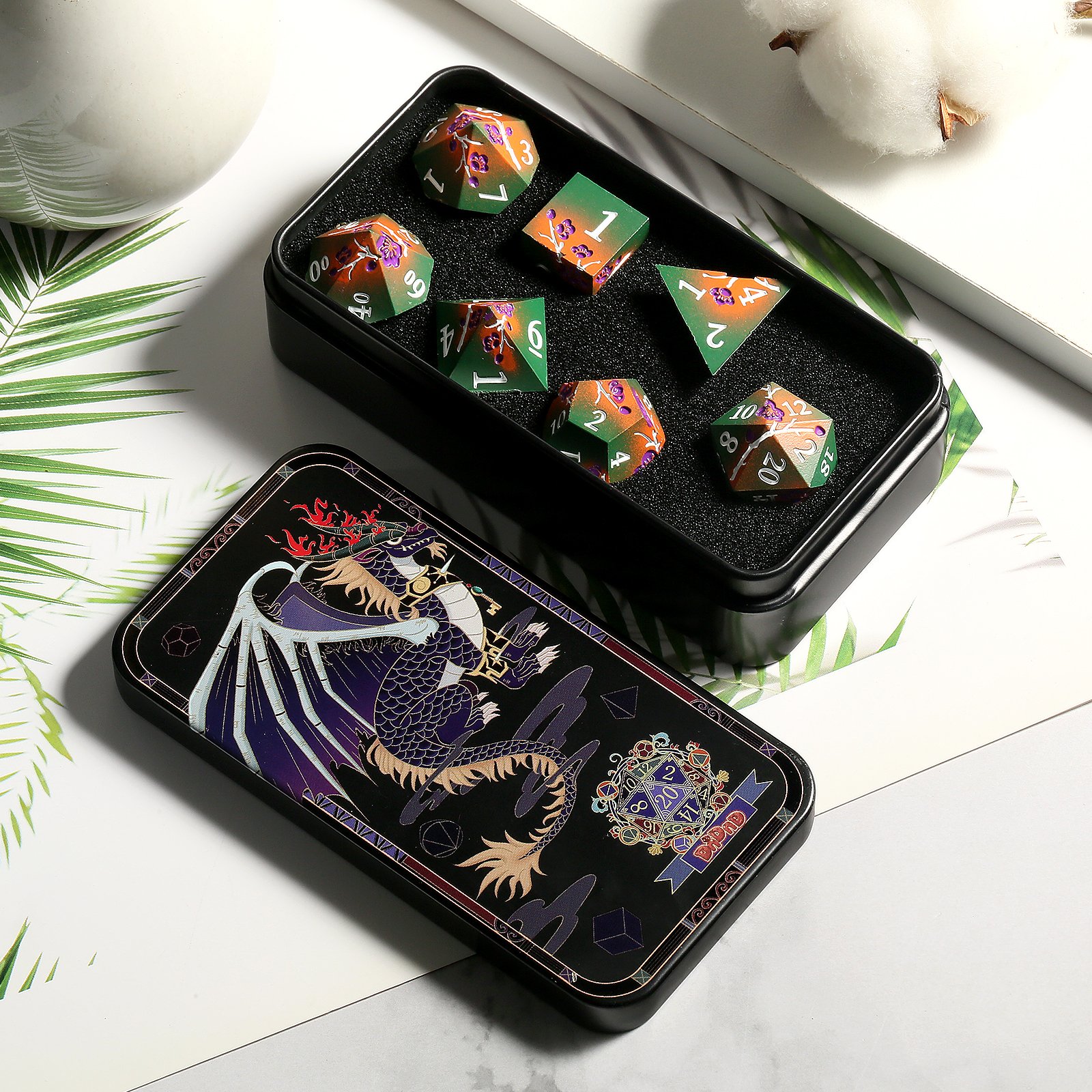 Custom Dnd Dice Metal Playing Dice Set Metal RPG Dice Manufacturers for Dungeons and Dragons Tabletop Game