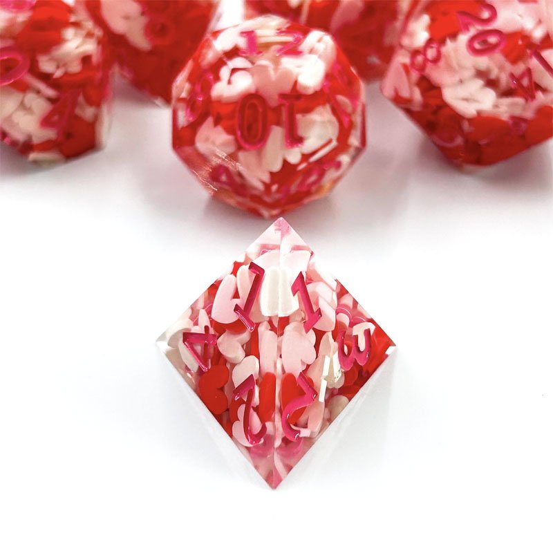 7 DND multi-sided resin dice set with sharp edge DND Dungeons & Dragons board game Board game dice