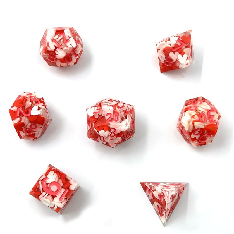 7 DND multi-sided resin dice set with sharp edge DND Dungeons & Dragons board game Board game dice