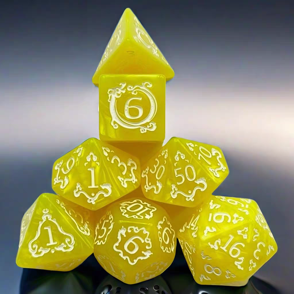2024 Sunrise Dice Manufacturers Bulk small Dice Set Wholesale Plastic DND Acrylic Dice