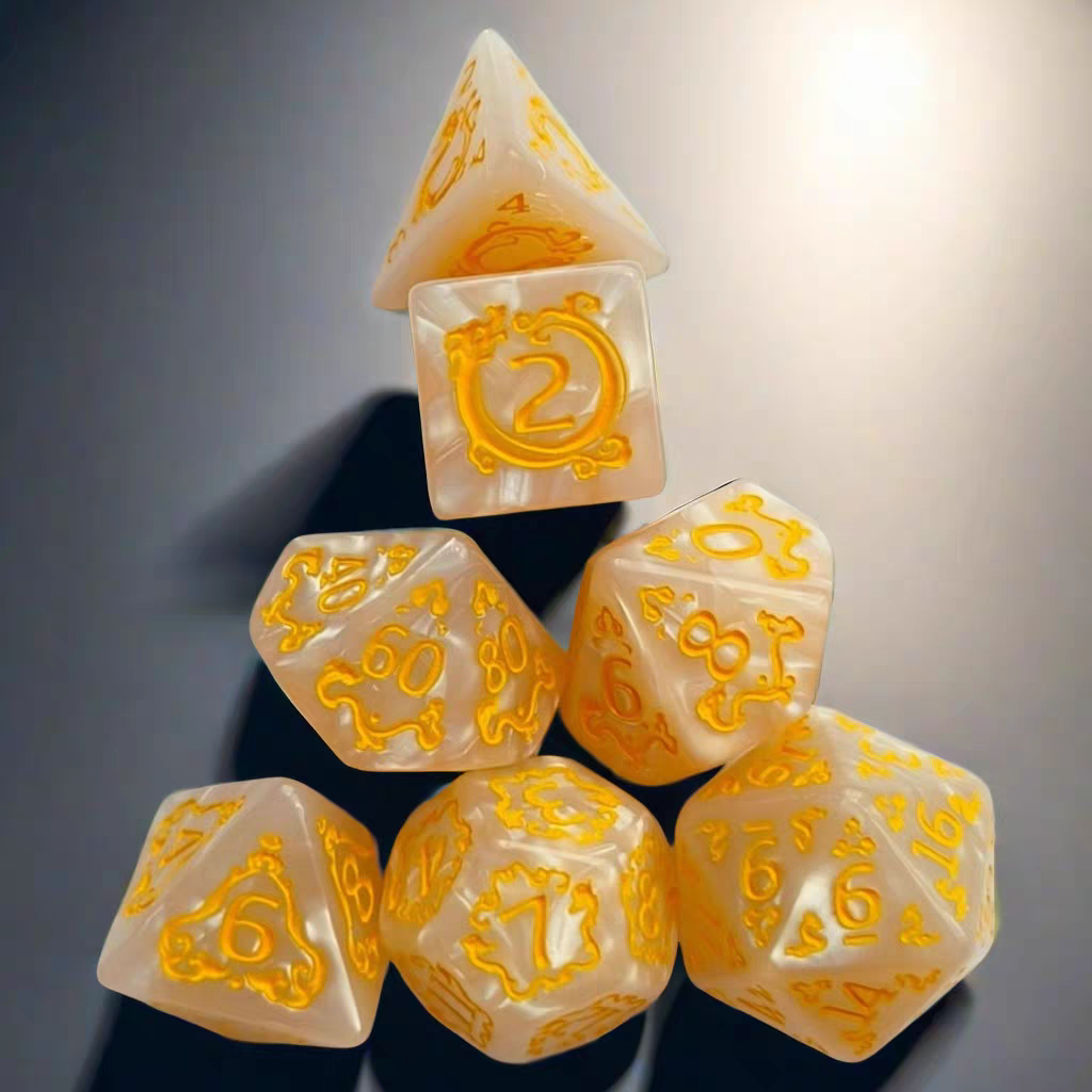 2024 Sunrise Dice Manufacturers Bulk small Dice Set Wholesale Plastic DND Acrylic Dice